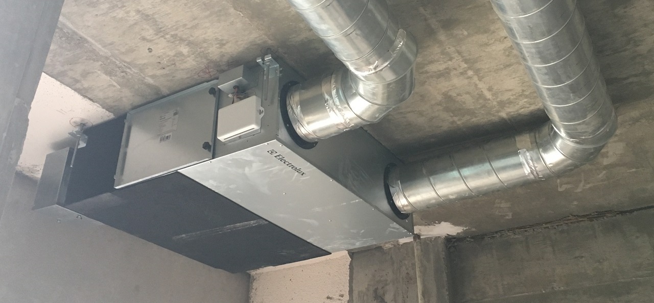 Монтаж приточных установок.